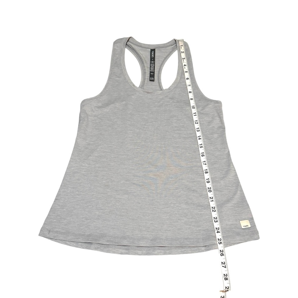 Vuori Lux Performance Racerback Tank Top Platinum Heather Size Medium - Picture 6 of 7